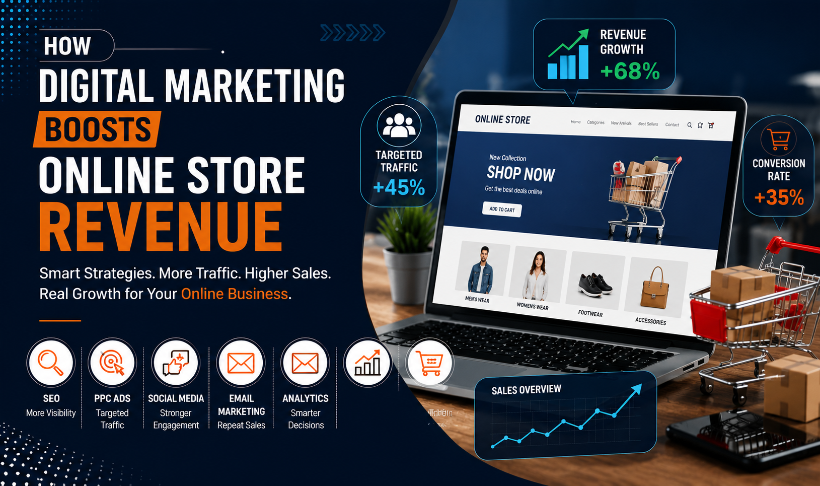 How Digital Marketing Boosts Online Store Revenue